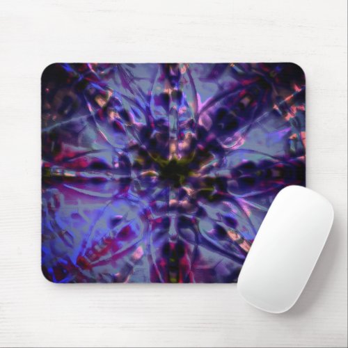 Burnt rough texture dark violet to stained purple  mouse pad