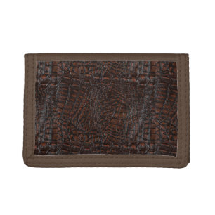 Burnt Rustic Leather4 Trifold Wallet