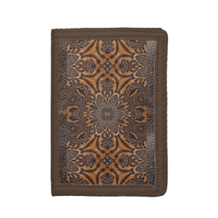 Burnt Rustic Leather Wallet