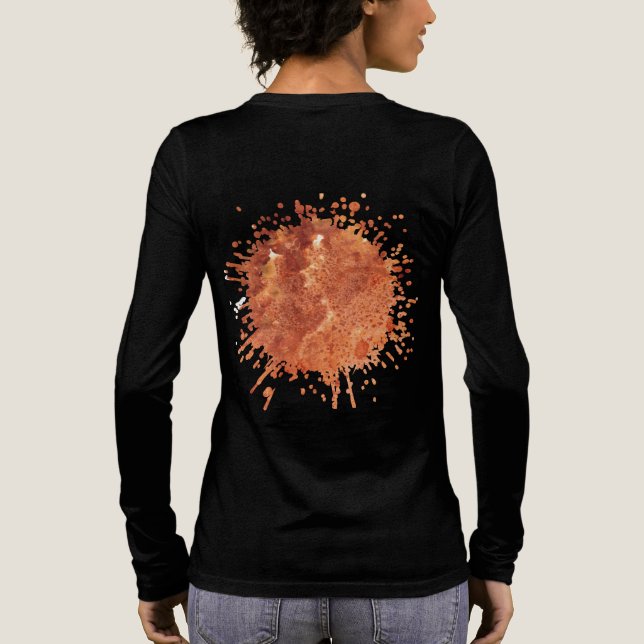 Burnt Saffron Quiet Tri-Blend Shirt (Back)