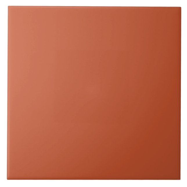 Burnt Sienna Color | #C65430 Ceramic Tile (Front)