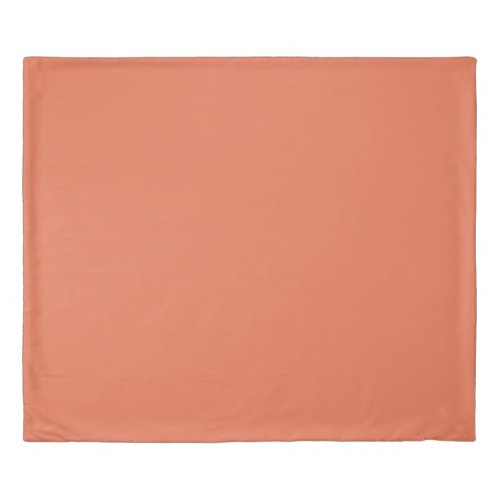 Burnt Sienna Solid Color Duvet Cover