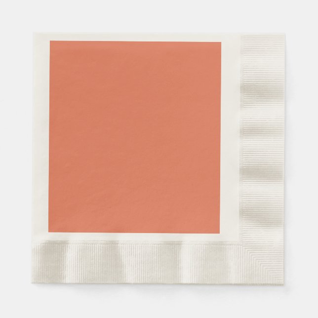 Burnt sienna (solid color)  napkins (Front)