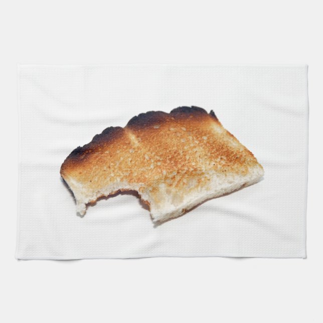 Burnt Toast Kitchen Dish Towel (Horizontal)