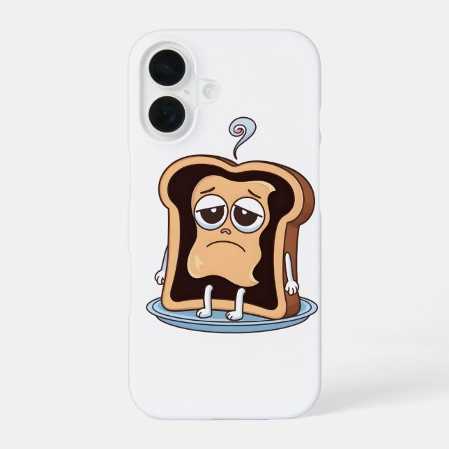 Burnt Toast with Existential Crisis Iphone Case (Back)