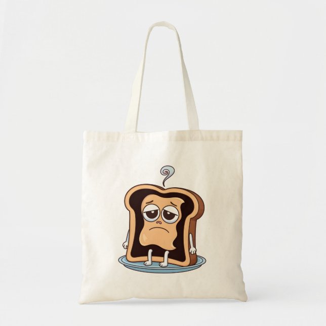 Burnt Toast with Existential Crisis Tote Bag (Front)