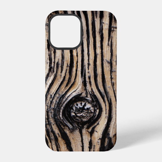 Burnt Tree Bark Iphone Case (Back)