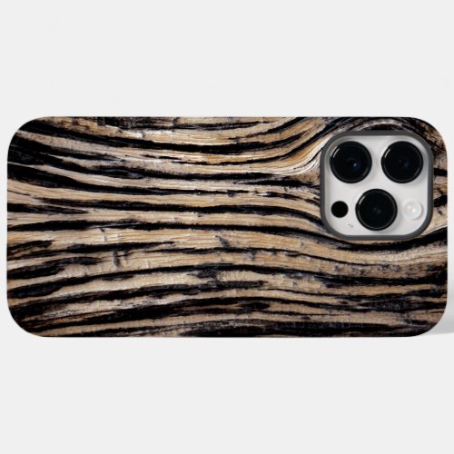 Burnt Tree Bark Texture Case_Mate iPhone 14 Pro Max Case