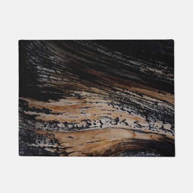 Burnt Tree Bark Texture Doormat (Front)