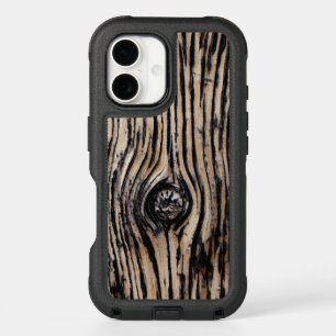 Burnt Tree Bark Texture iPhone 16 Case