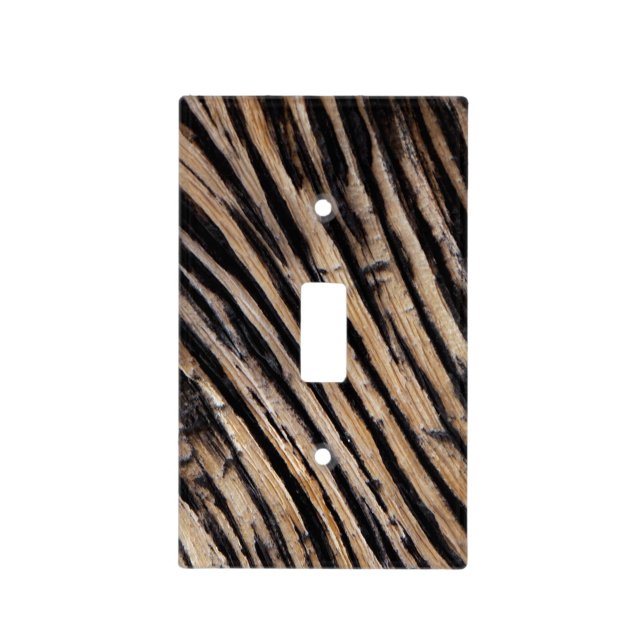 Burnt Tree Texture   Light Switch Cover (Front)