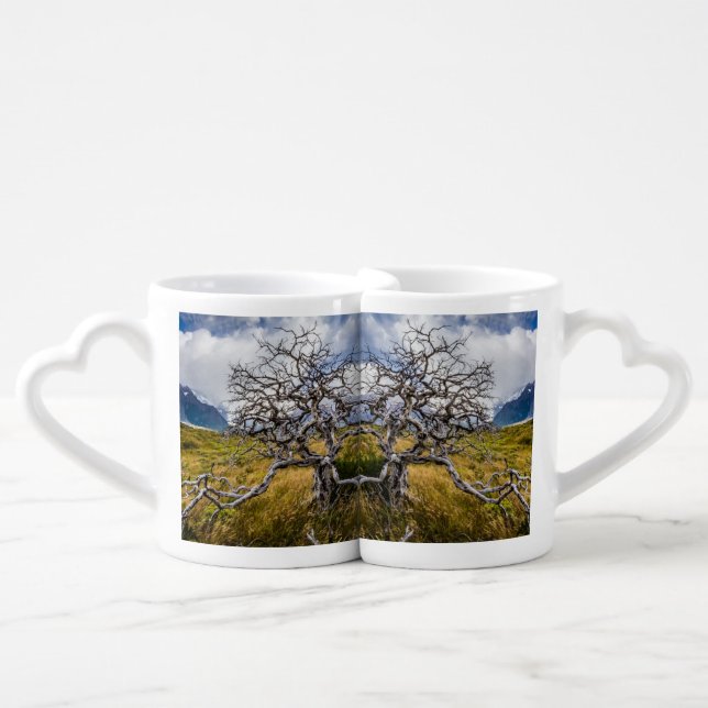 Burnt tree, Torres del Paine, Chile Coffee Mug Set (Front Nesting)