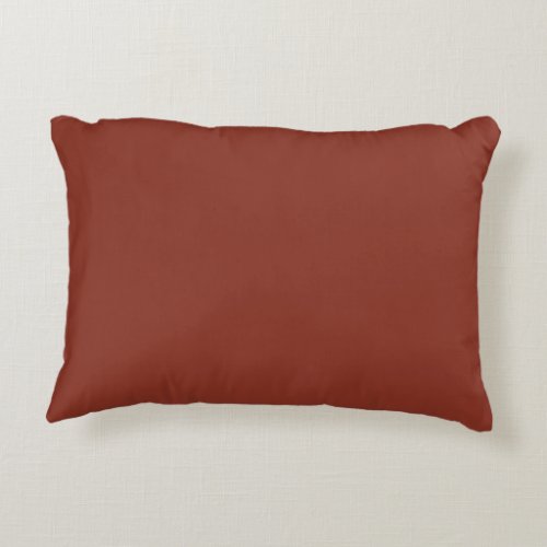 Burnt Umber Color Accent Pillow