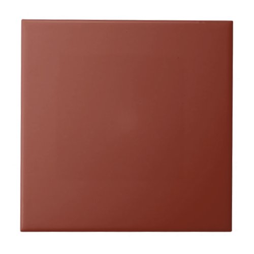 Burnt Umber Solid Color  Classic  Elegant Ceramic Tile