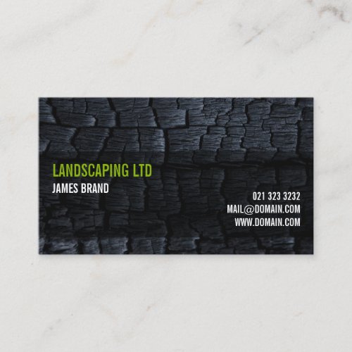 Burnt Wood Business Card