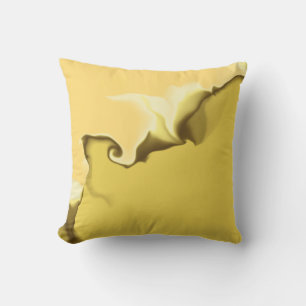 Burnt Yellow Throw Pillow