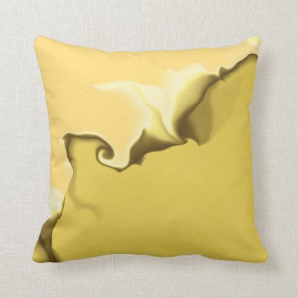 Burnt Yellow Throw Pillow