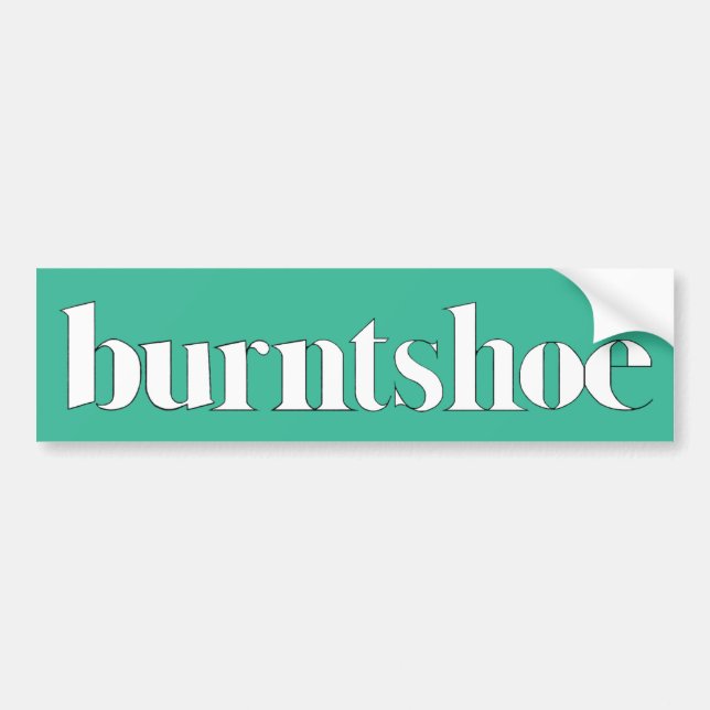 Burntshoe Bumper Sticker (Front)