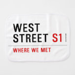 west  street  Burp Cloth