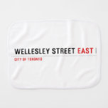 Wellesley Street  Burp Cloth