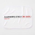 Blackhawks street  Burp Cloth