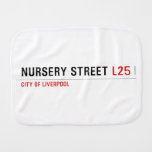 Nursery Street  Burp Cloth