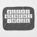 Happy
 Birthday 
 Joshua 
   Burp Cloth
