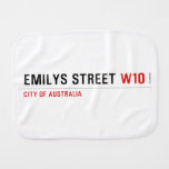 Emilys Street  Burp Cloth