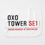 oxo tower  Burp Cloth