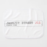 Jassjit Street  Burp Cloth