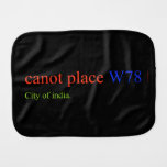 canot place  Burp Cloth