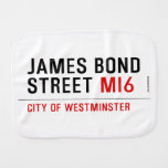 JAMES BOND STREET  Burp Cloth