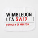 wimbledon lta  Burp Cloth