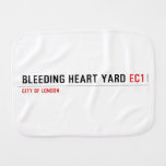 Bleeding heart yard  Burp Cloth