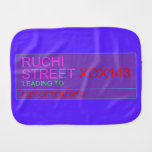 Ruchi Street  Burp Cloth