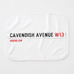 Cavendish avenue  Burp Cloth