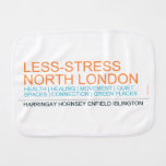 Less-Stress nORTH lONDON  Burp Cloth