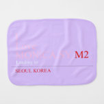 I Love MONiCA.SY  Burp Cloth