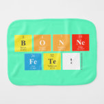 bonne
 fete!  Burp Cloth