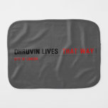 Dhruvin lives   Burp Cloth