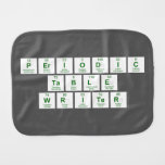 Periodic
 Table
 Writer  Burp Cloth