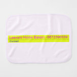 Leena's Home Bakery  Burp Cloth