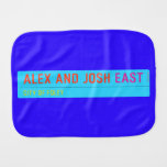 Alex and Josh  Burp Cloth