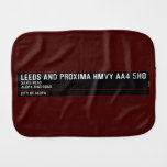 Leeds and Proxima HMVY  Burp Cloth
