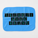 Periodic
 Table
 Writer  Burp Cloth