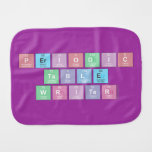 Periodic
 Table
 Writer  Burp Cloth