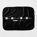 Keep Calm and Love Mercy   Burp Cloth