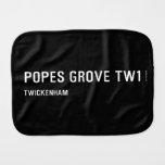 Popes Grove  Burp Cloth