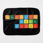Periodic Table Writer  Burp Cloth