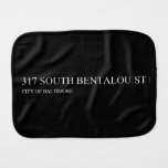 317 south bentalou st    Burp Cloth